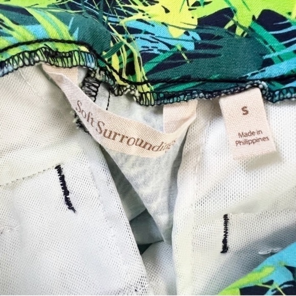 Soft Surroundings Pull-on Palmas Skinny Ankle Pants Small Green Superla Stretch - Picture 9 of 9